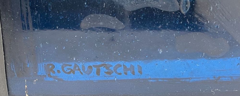 Ohne Titel (Fisch) - Rolf , Basel 1932 - Olten 2016 Gautschi art collectible - Main Image 3