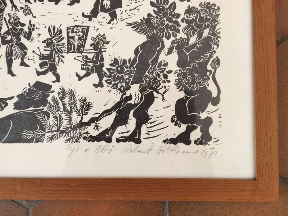 Fasnacht - Robert Basel, 1929 - Basel, 2003 Hiltbrand art collectible - Main Image 2