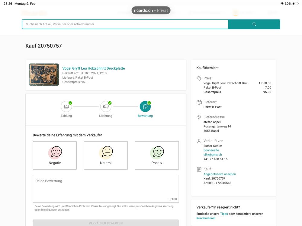 Ehrenzeichen Leu am Tisch (?) - Hanns Basel, 1920 - Putbus, 2018 Studer art collectible - Main Image 2