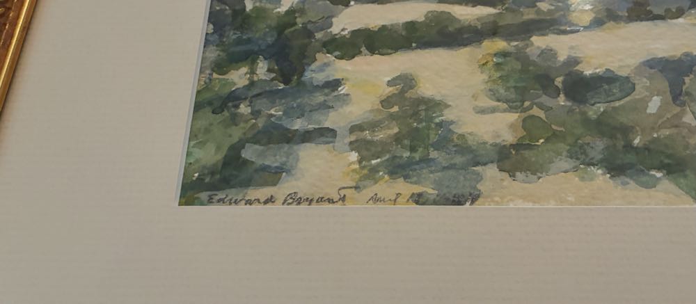 Desert Scene Watercolor - Edward Bryant art collectible - Main Image 3
