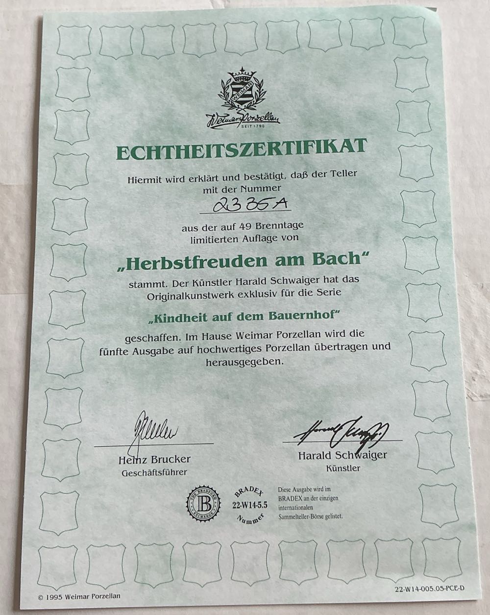 Herbstfreuden am Bach - Harald Schwaiger art collectible - Main Image 3