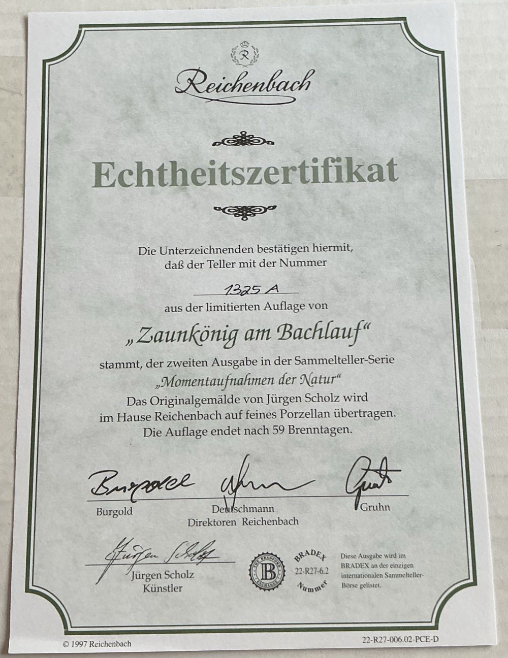 Zaunkönig am Bachlauf - Jürgen Scholz art collectible - Main Image 3