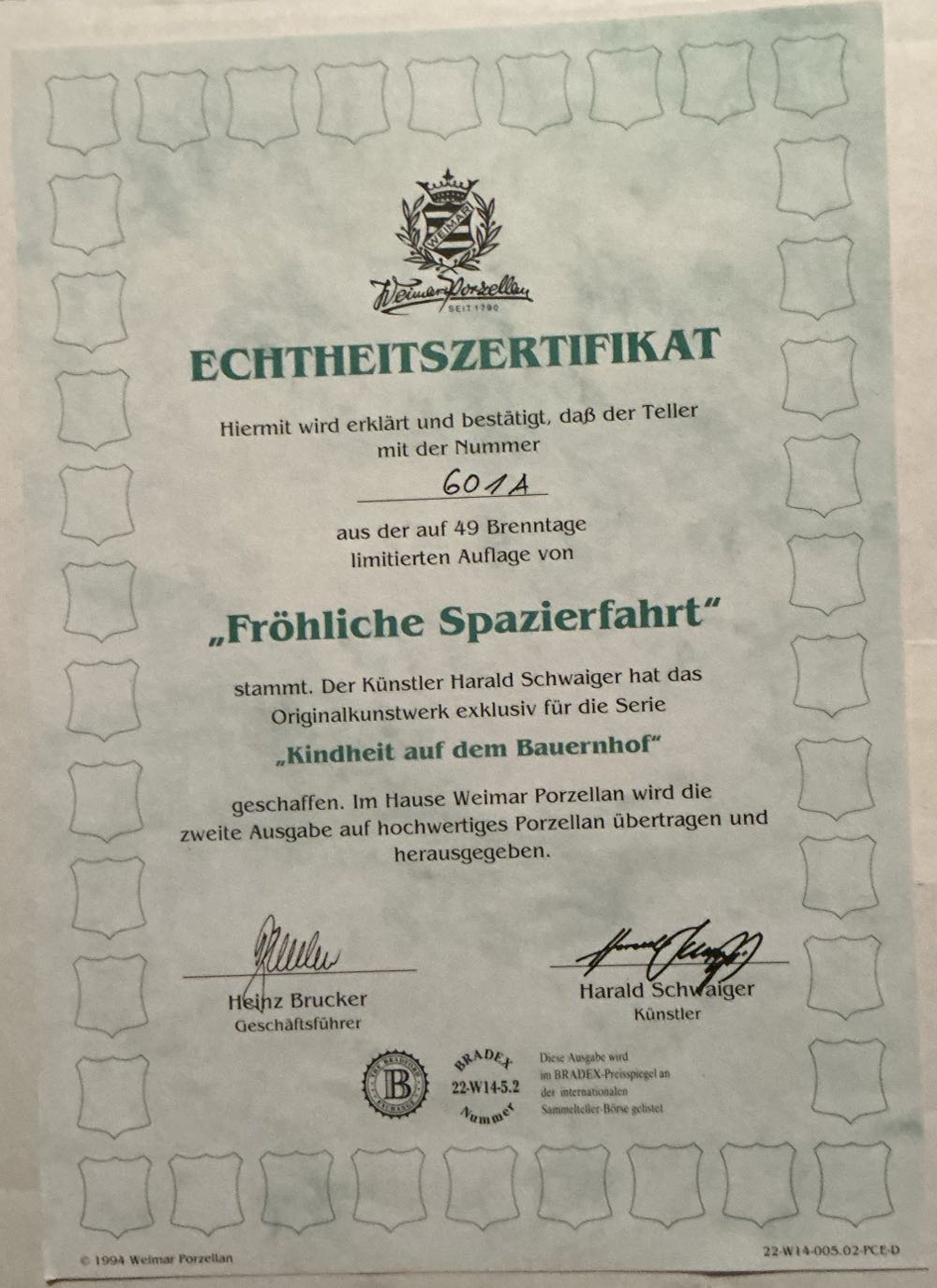 Fröhliche Spazierfahrt - Harald Schwaiger art collectible - Main Image 3