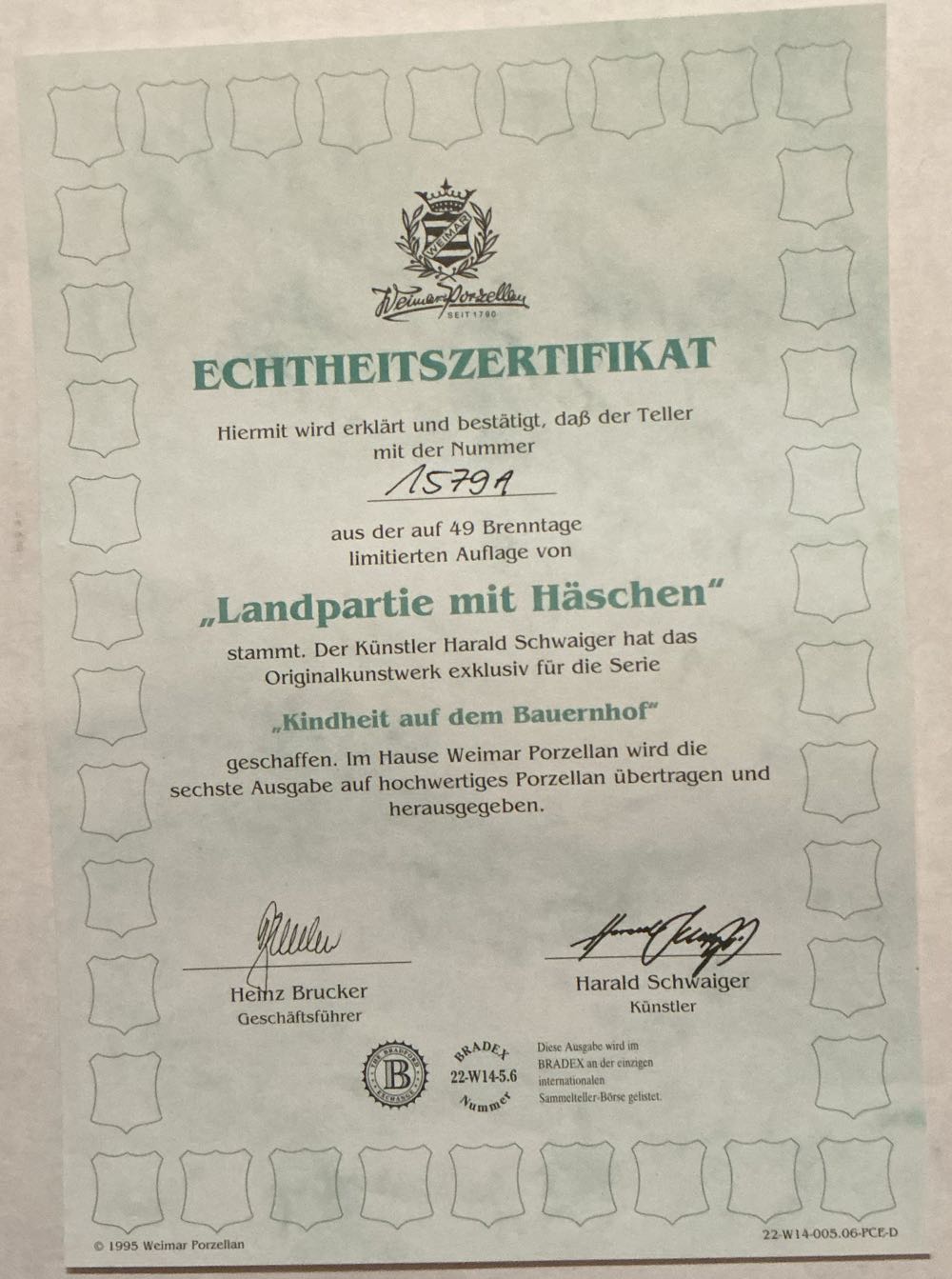 Landpartie mit Häschen - Harald Schwaiger art collectible - Main Image 3