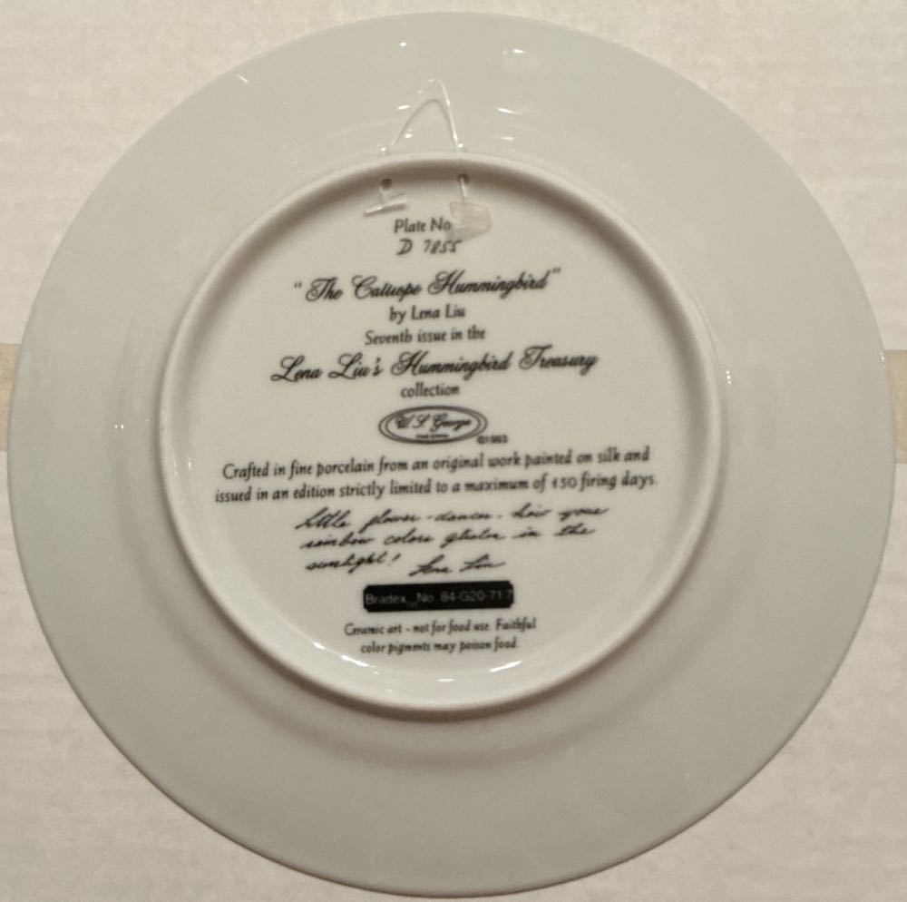 The Calliope Hummingbird - Lena Liu art collectible - Main Image 2