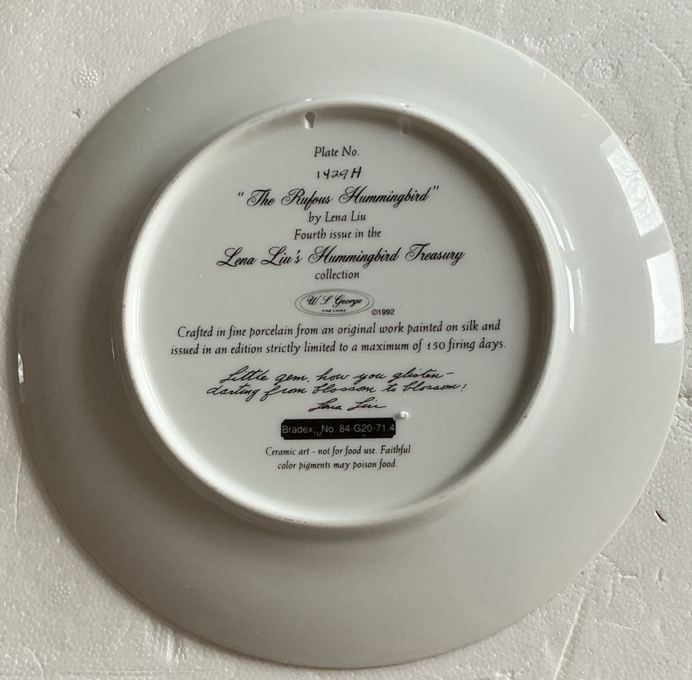 The rufous Hummingbird - Lena Liu art collectible - Main Image 2