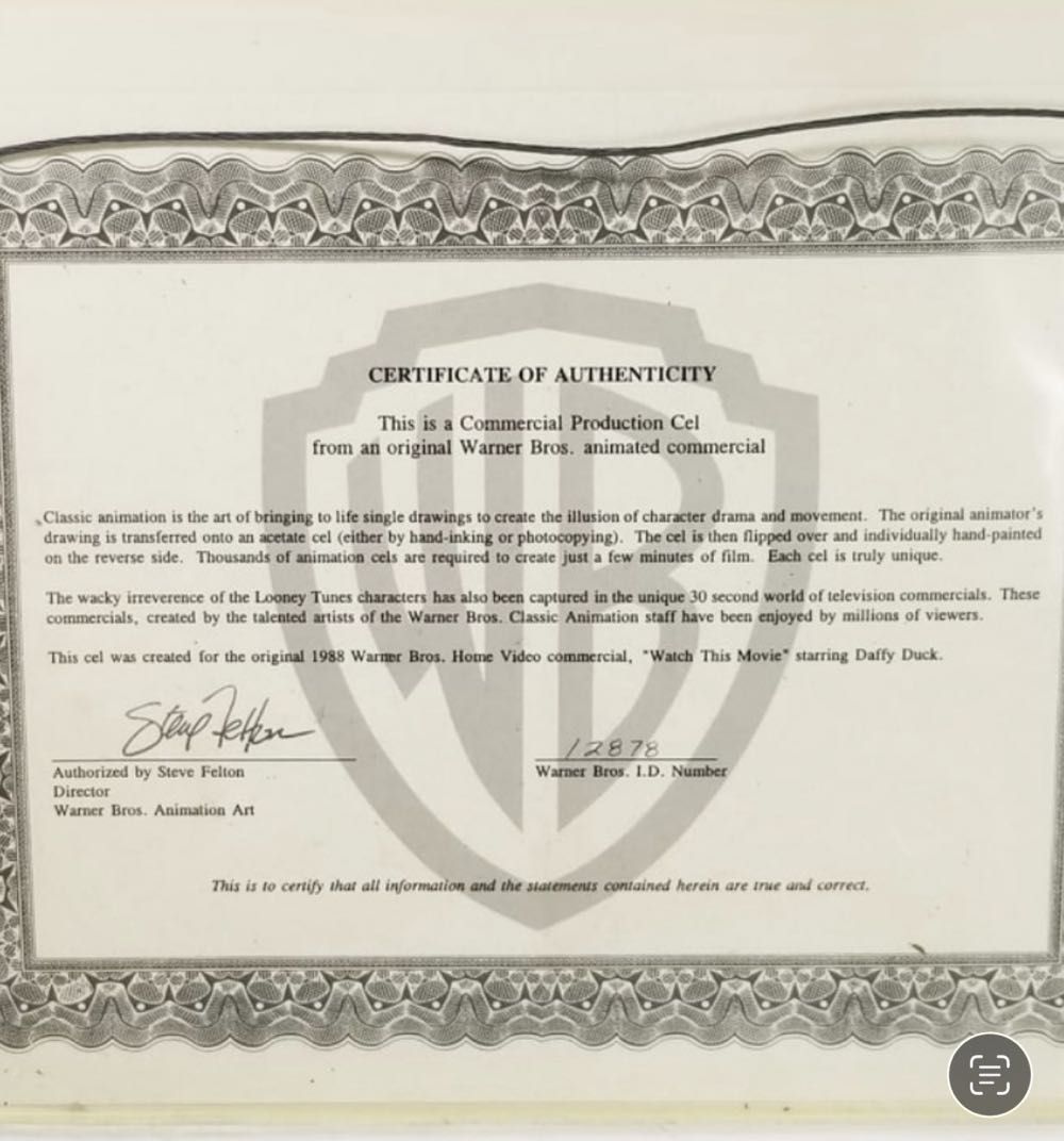 Daffy Duck  And Bugs In „Watch This Movie“  art collectible - Main Image 3