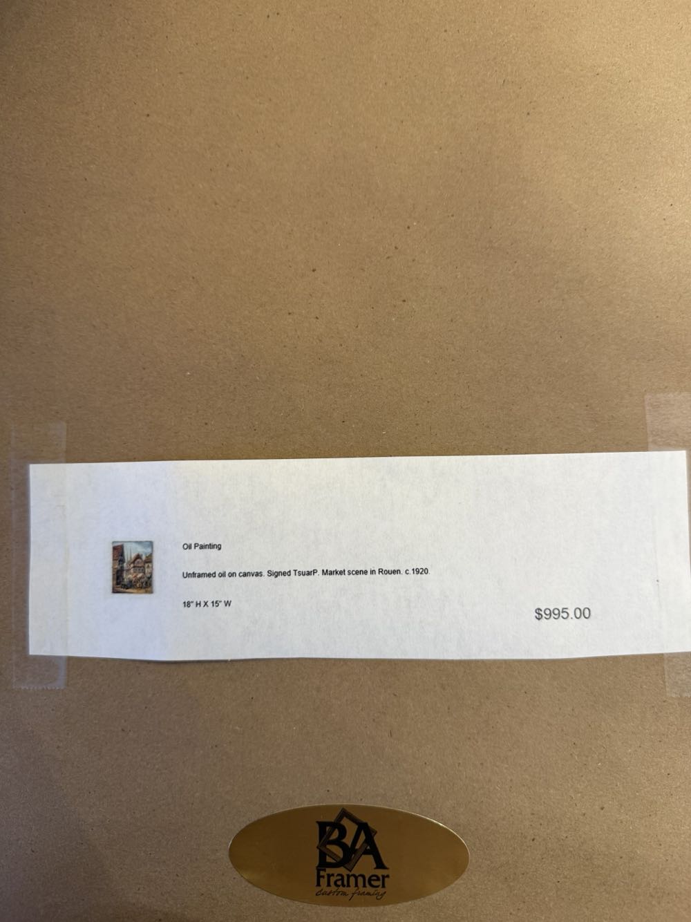 Market Scene in Rouen - TsuarP art collectible - Main Image 4