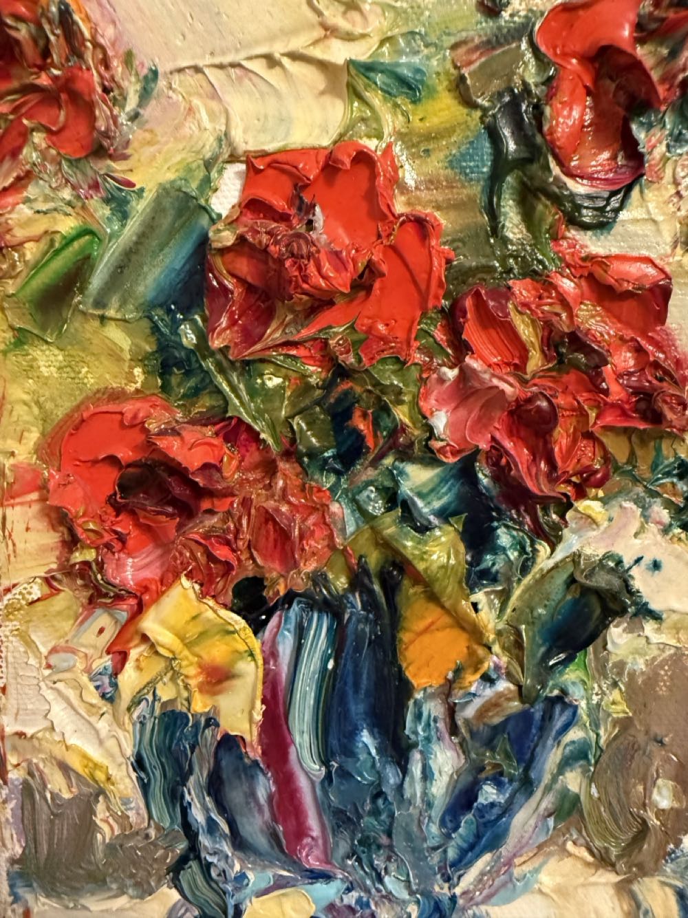 Flowers In A Blue Vase - Matt Coburn art collectible - Main Image 2