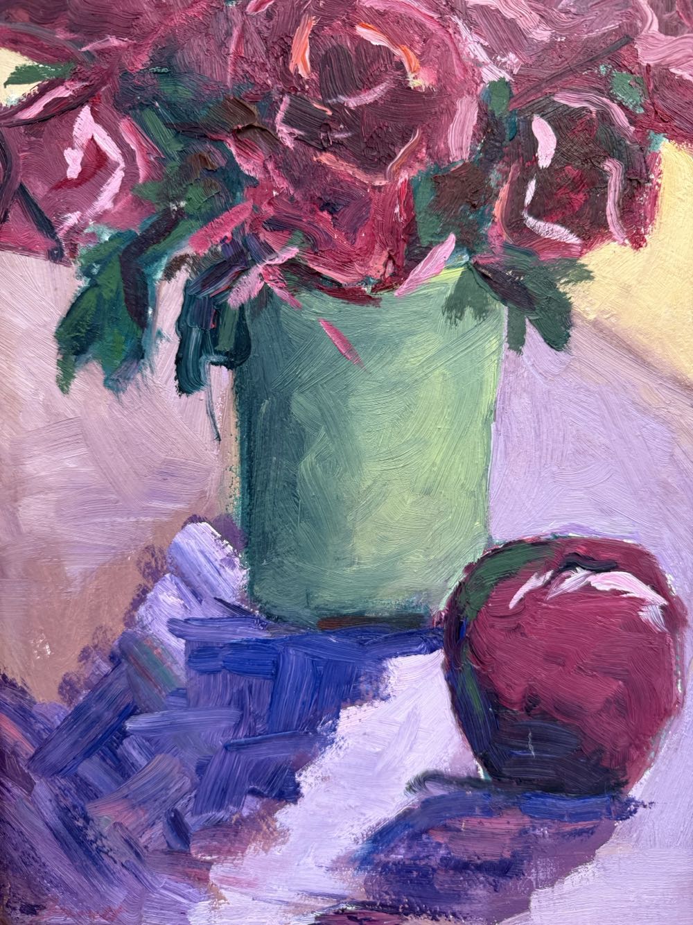 Flowers In A Green Vase - Boots Barnett art collectible - Main Image 2