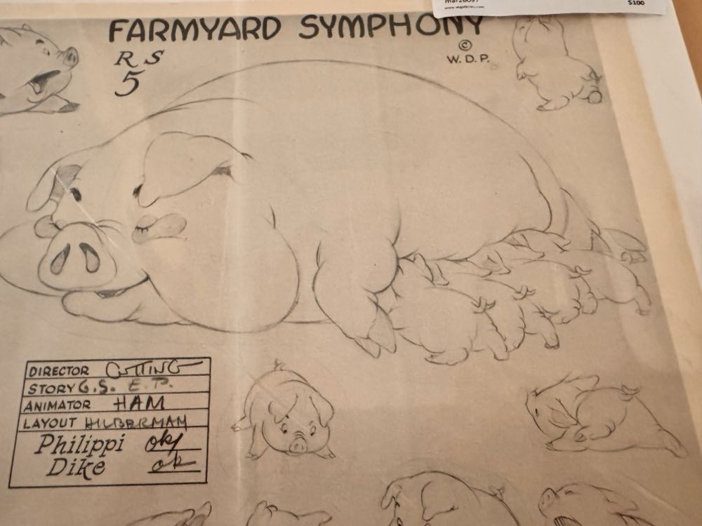 Model Sheet Farmyard Symphony - Walt Disney art collectible - Main Image 2