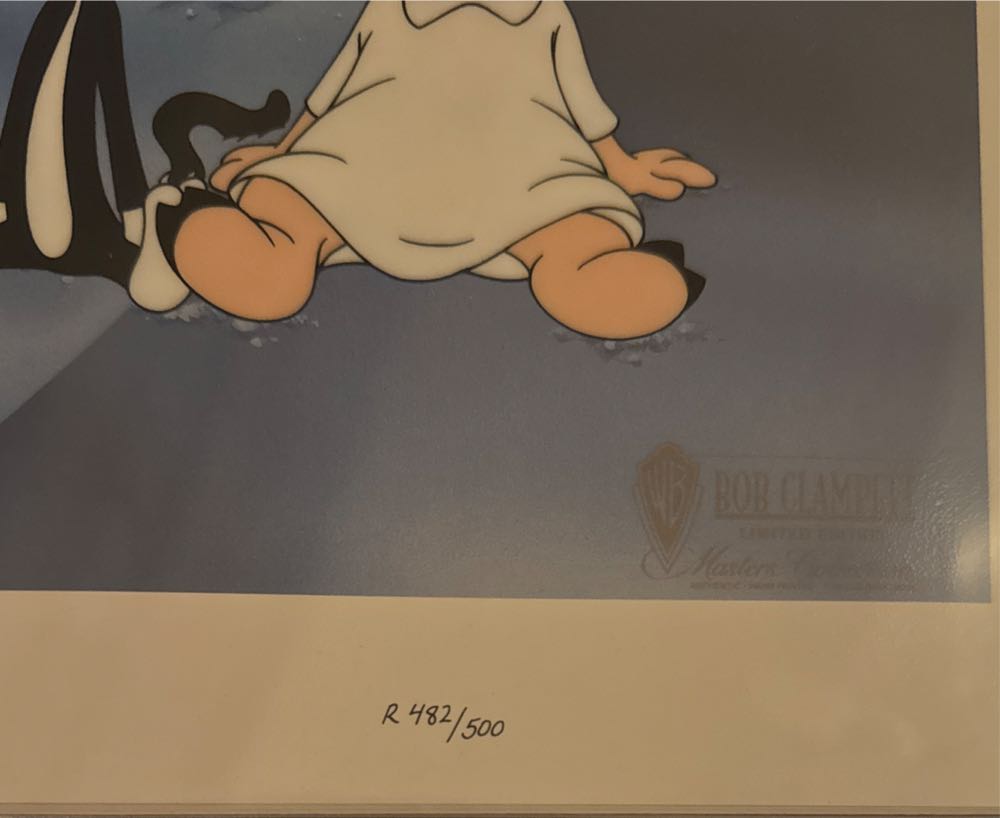 Porky Pig “Kitty Kornered” LE 482/500 LR - Bob Clampett art collectible - Main Image 4