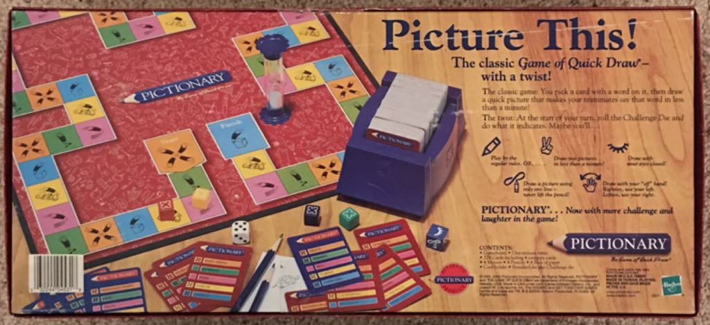 Pictionary: The Game Of Quick Draw - 20th Anniversary Edition  (3+) board game collectible [Barcode 032244045318] - Main Image 2