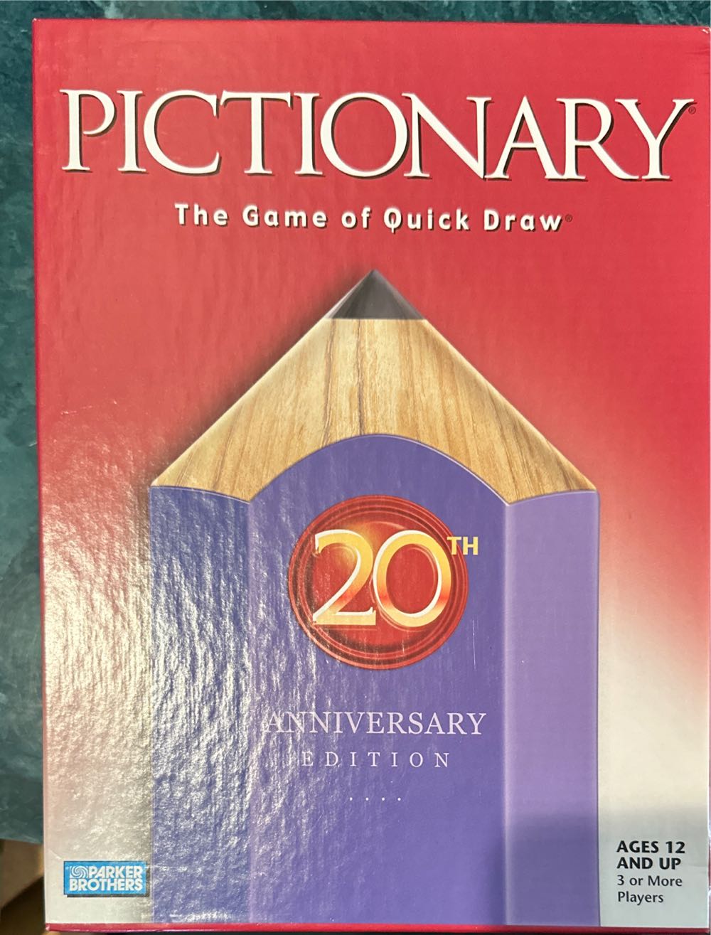 Pictionary: The Game Of Quick Draw - 20th Anniversary Edition  (3+) board game collectible [Barcode 032244045318] - Main Image 3