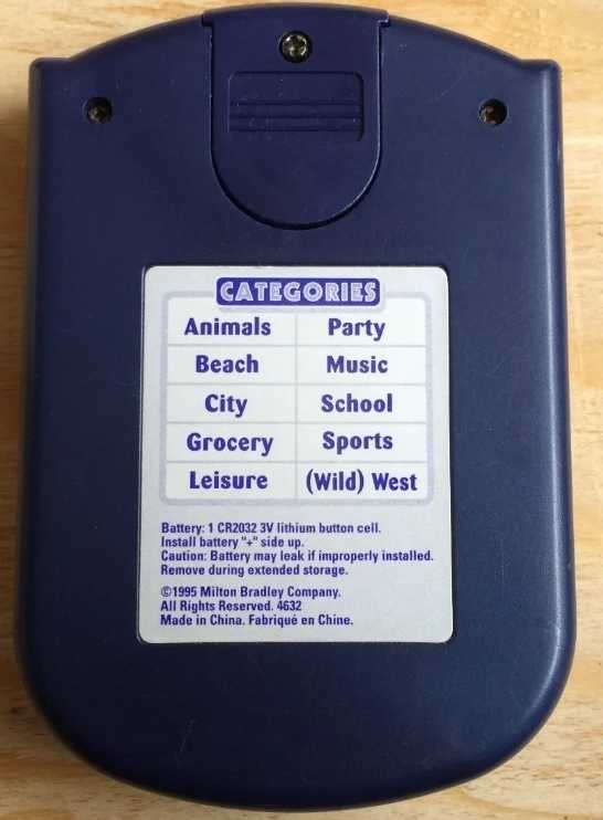 Hangman Hand Held Electronic Game  (1 - 2) board game collectible [Barcode 032244046322] - Main Image 2