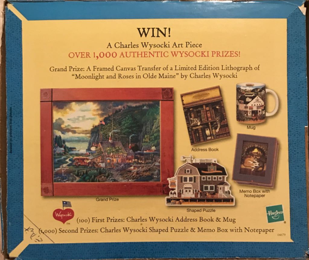 Charles Wysocki’s Americana 1000 Piece Jigsaw Puzzle  (1+) board game collectible [Barcode 032244046797] - Main Image 2