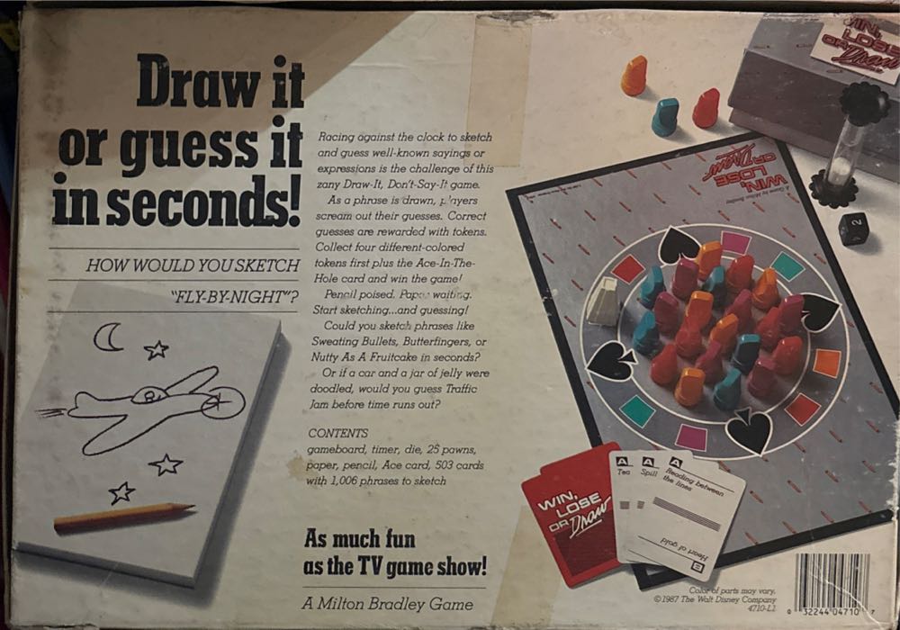 Win, Lose or Draw  (3+) board game collectible [Barcode 032244047107] - Main Image 4