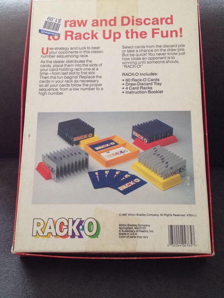 Rack-o  (2-4) board game collectible [Barcode 032244047657] - Main Image 2