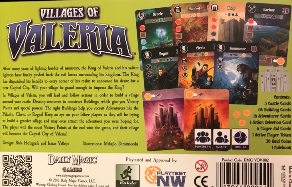 Villages of Valeria  (1-5) board game collectible [Barcode 013964890440] - Main Image 2