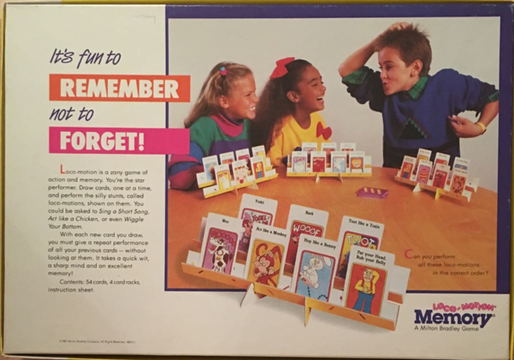 Loco-Motion Memory  (2-4) board game collectible [Barcode 032244048036] - Main Image 2
