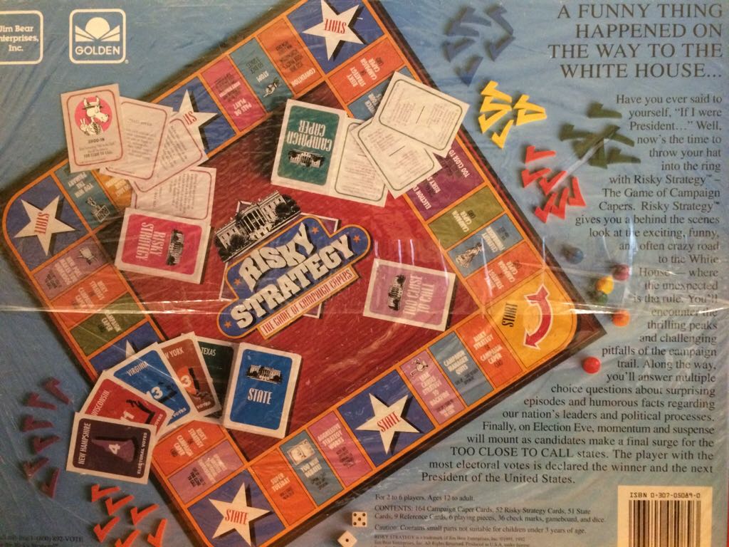 Risky Strategy  (2-6) board game collectible [Barcode 033500050893] - Main Image 2