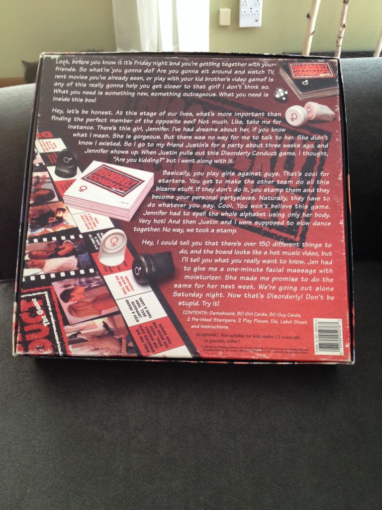 Disorderly Conduct   (4-8) board game collectible [Barcode 033500052767] - Main Image 2