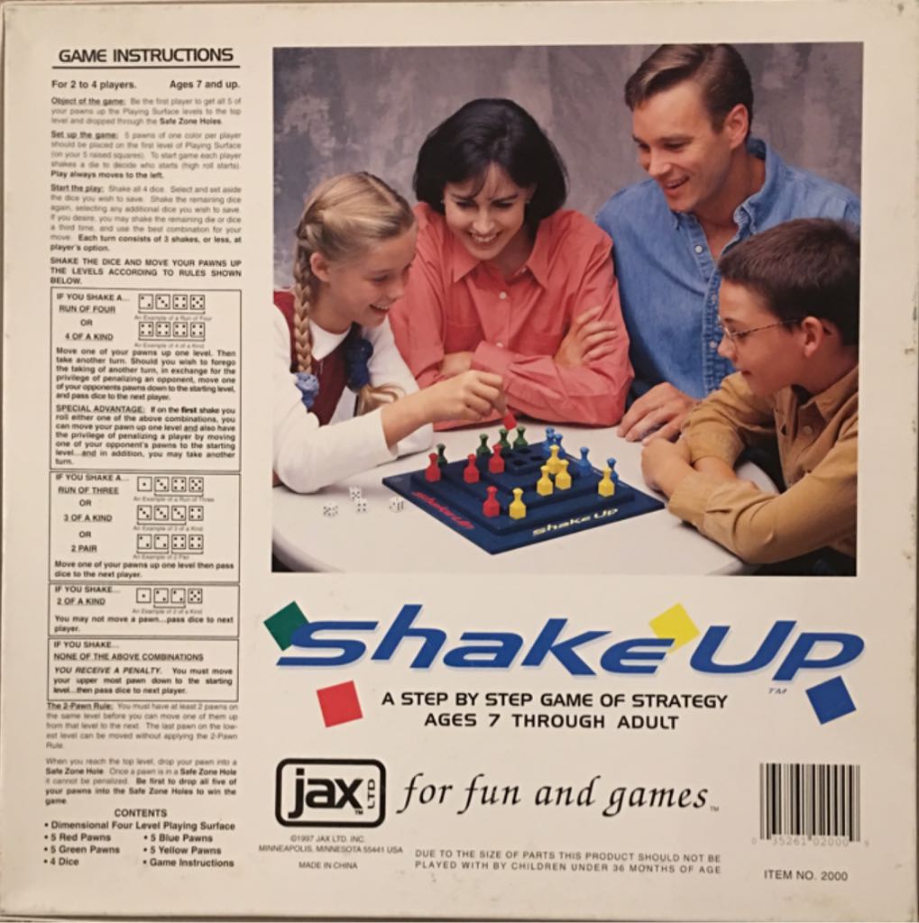Shake Up  (2-4) board game collectible [Barcode 035261020009] - Main Image 2