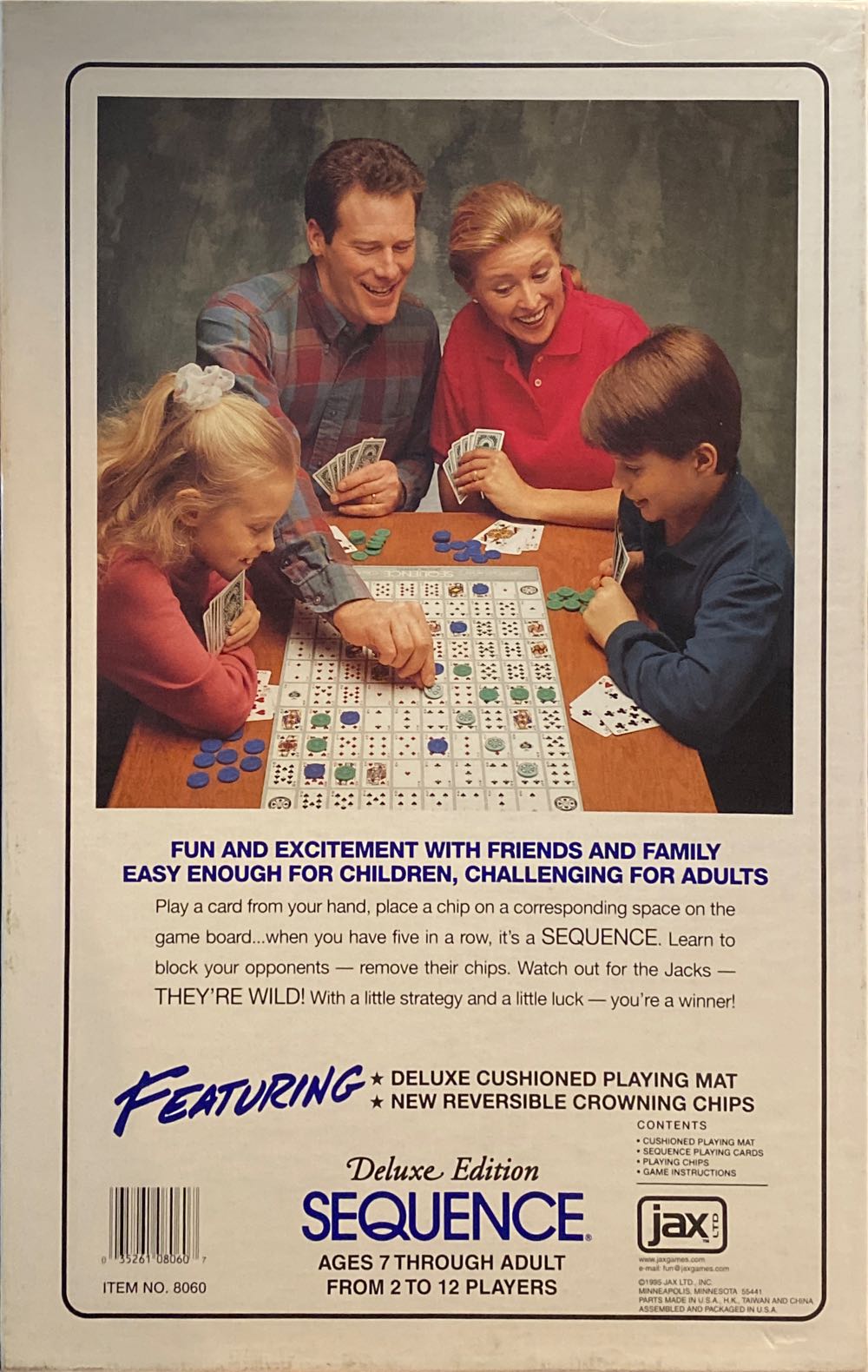 Sequence: Deluxe Edition  (2-12) board game collectible [Barcode 035261080607] - Main Image 2