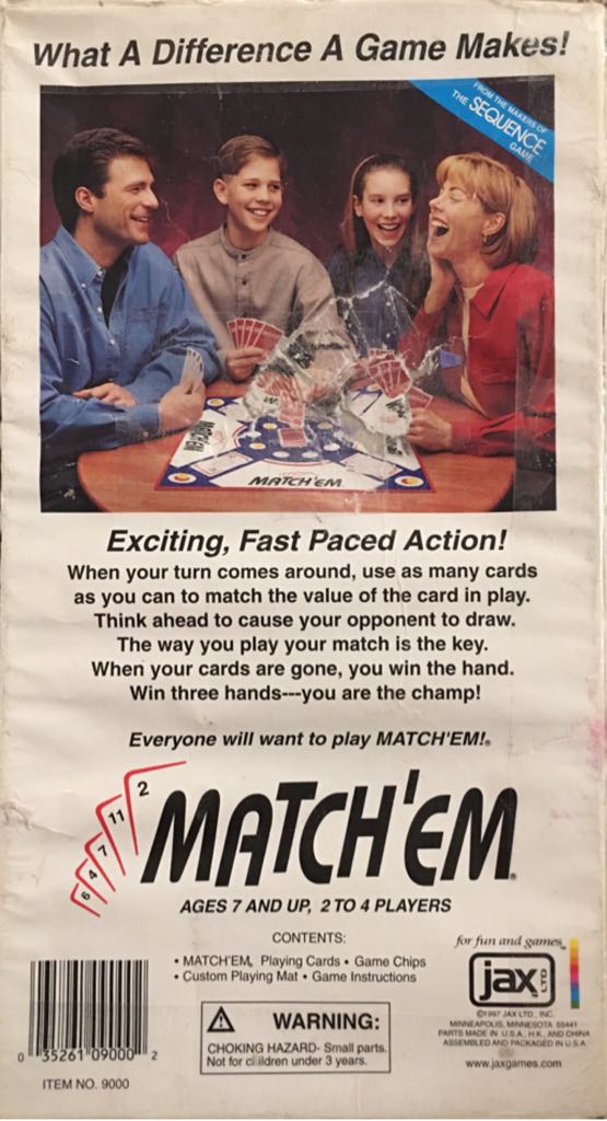 Match’em  (2-4) board game collectible [Barcode 035261090002] - Main Image 2
