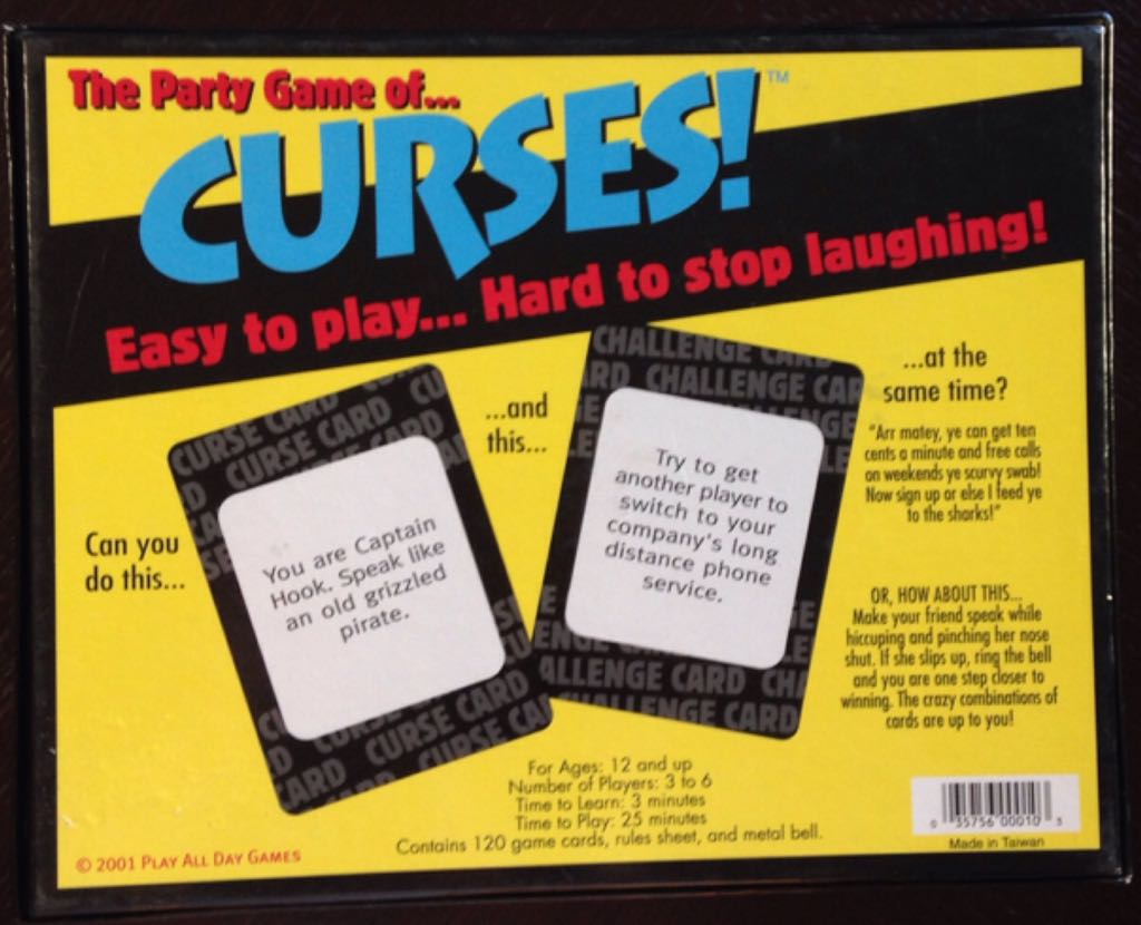 Curses!  (3-6) board game collectible [Barcode 035756000103] - Main Image 2
