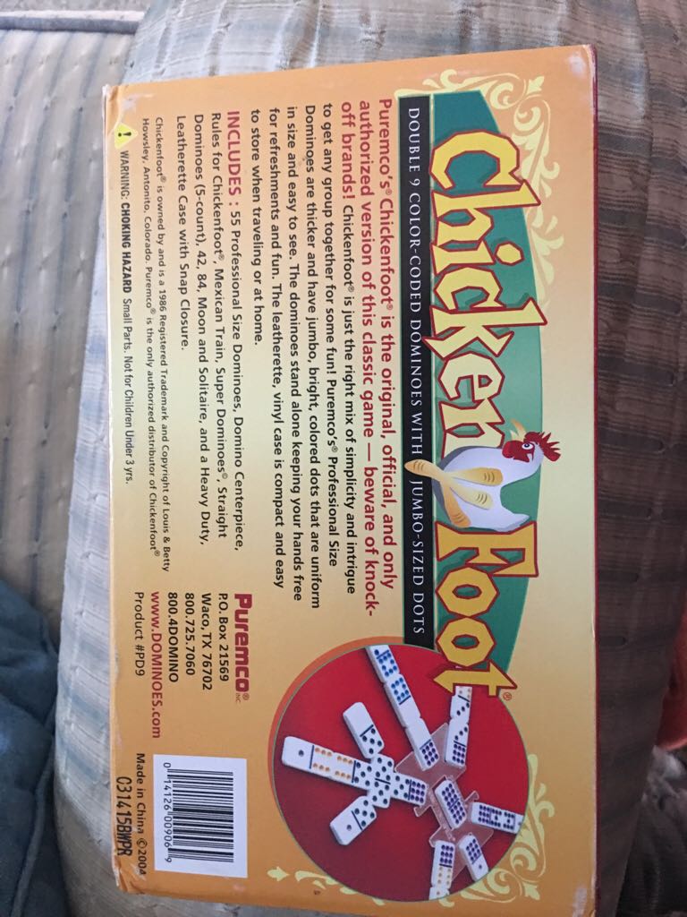 Chicken Foot Dominos  board game collectible [Barcode 014126009069] - Main Image 2