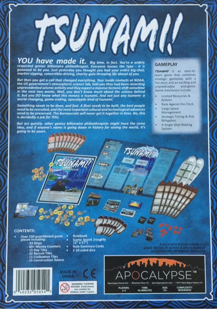 Tsunami!  (2-4) board game collectible [Barcode 040232050541] - Main Image 2