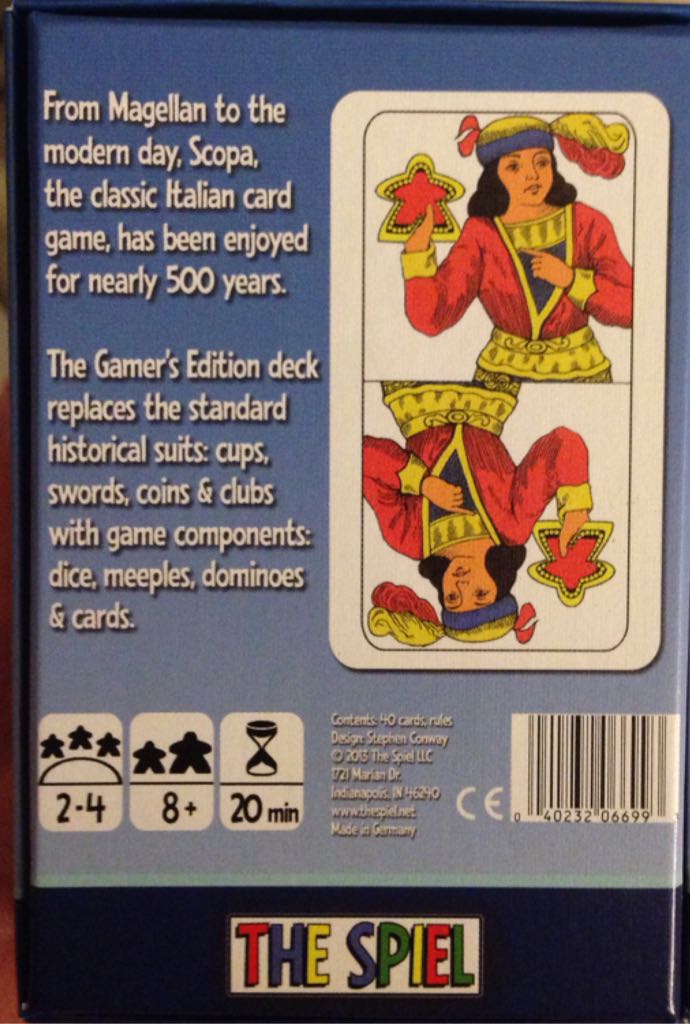Scopa!  (2-4) board game collectible [Barcode 040232066993] - Main Image 2
