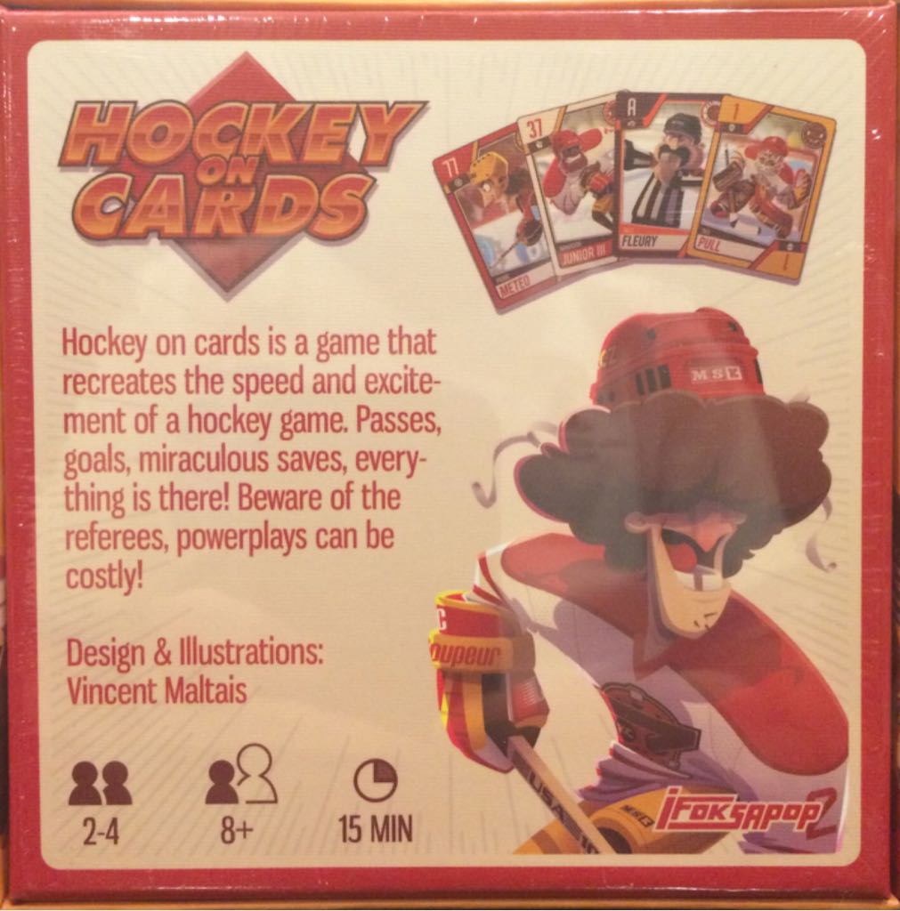 Hockey On Cards   (2-4) board game collectible [Barcode 040232551376] - Main Image 2