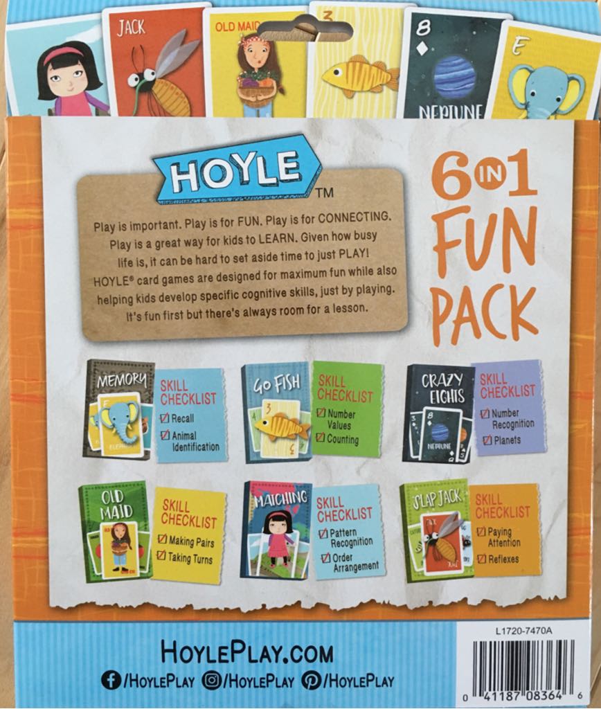 6 In 1 Fun Pack  (2+) board game collectible [Barcode 041187083646] - Main Image 2
