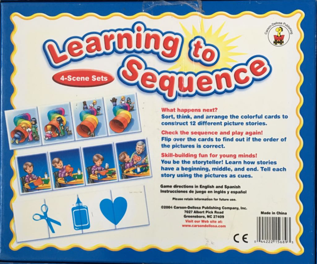 Learning To Sequence  (1+) board game collectible [Barcode 044222156893] - Main Image 2