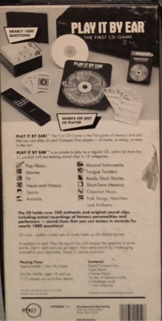 Play It By Ear  (2 Or More) board game collectible [Barcode 014431019128] - Main Image 2