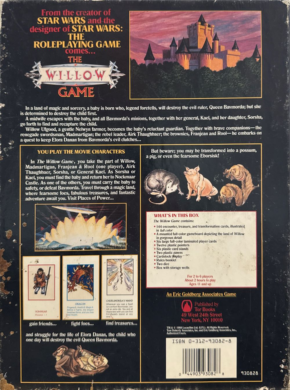 The Willow Game  (2-6) board game collectible [Barcode 044903930828] - Main Image 2