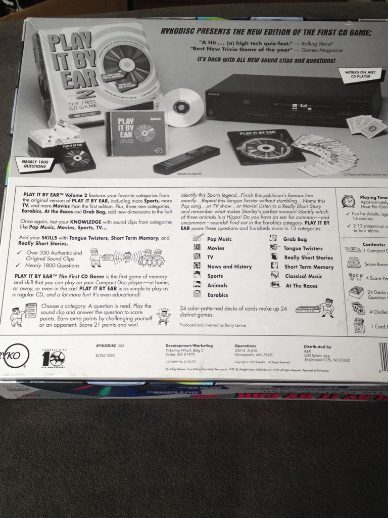 Play It by Ear Vol. 2  (2+) board game collectible [Barcode 014431029226] - Main Image 2