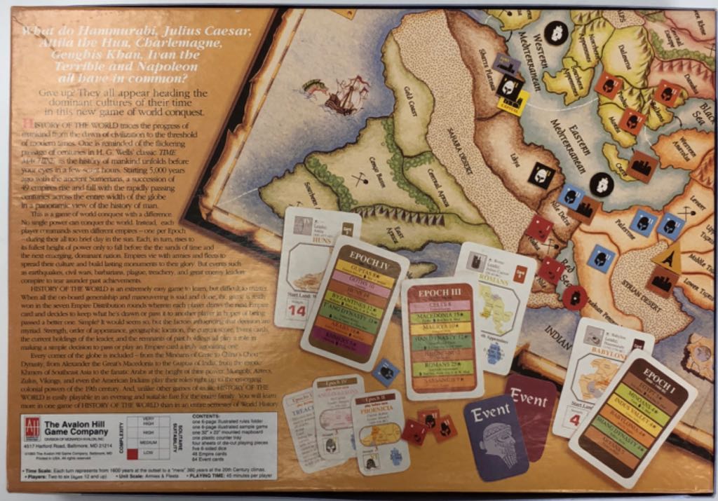 History Of The World  (2-6) board game collectible [Barcode 045708008934] - Main Image 2