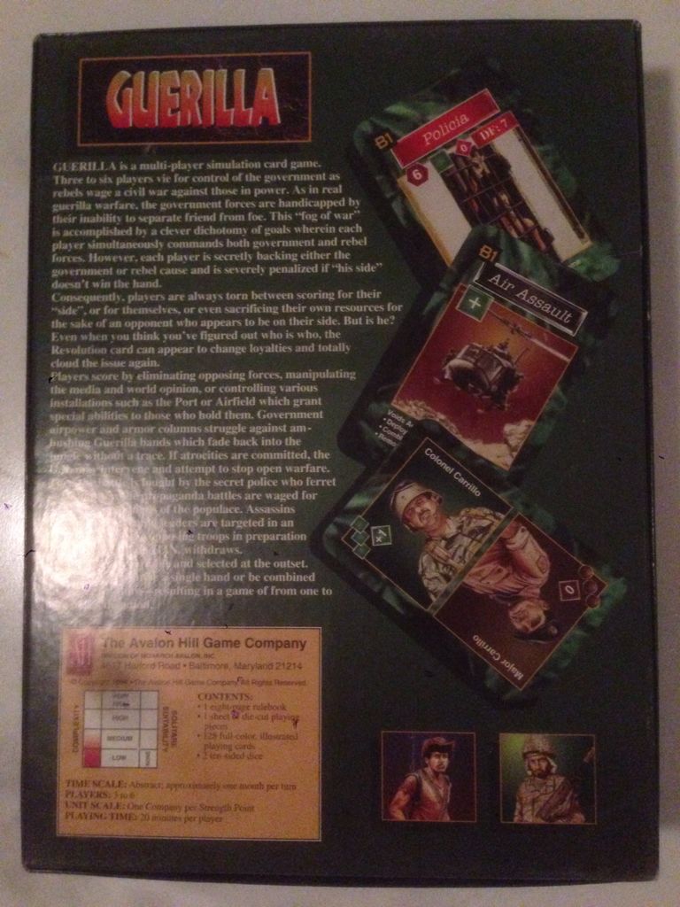 Guerilla  (3-6) board game collectible [Barcode 045708008965] - Main Image 2