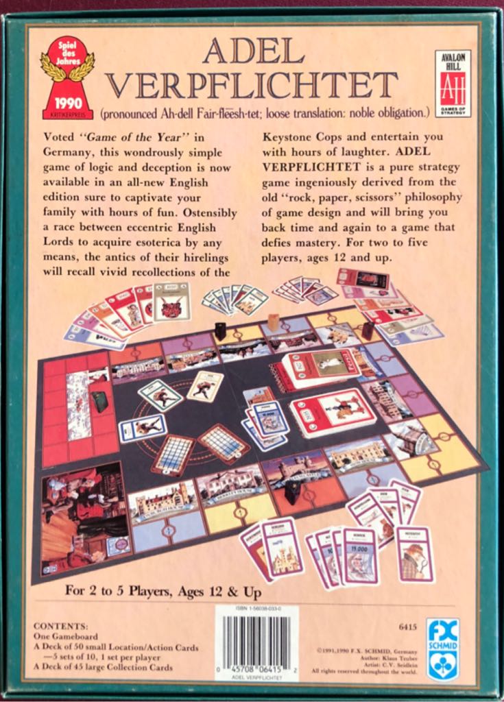 Adel Verpflichtet  (2-5) board game collectible [Barcode 045708064152] - Main Image 2