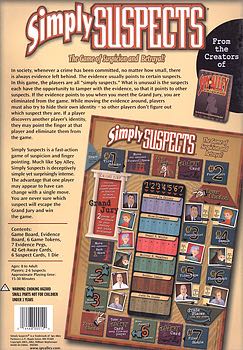 Simply Suspects  (2-6) board game collectible [Barcode 014468000120] - Main Image 2