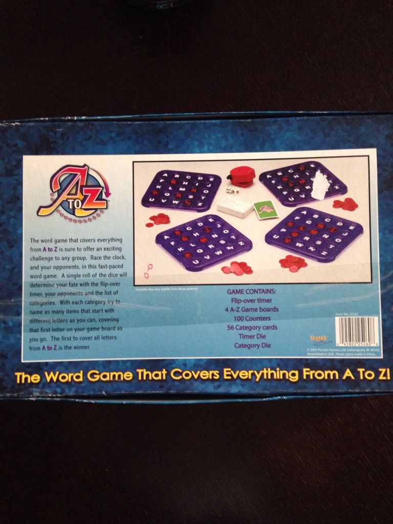  A to Z  (2-4) board game collectible [Barcode 045802252608] - Main Image 2