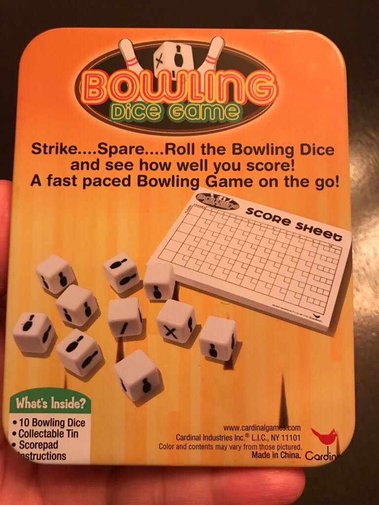 Bowling Dice  (1+) board game collectible [Barcode 045802272903] - Main Image 2