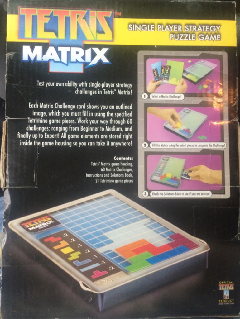 Tetris Matrix  board game collectible [Barcode 045802342002] - Main Image 2