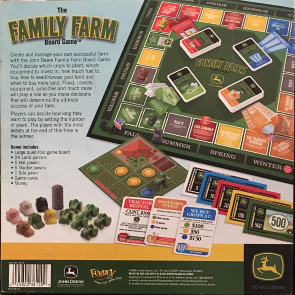 The Family Farm Board Game  (2+) board game collectible [Barcode 045802381209] - Main Image 2