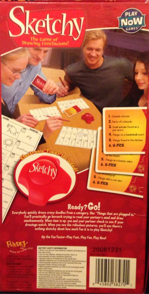 Sketchy  (4-8) board game collectible [Barcode 045802382701] - Main Image 2