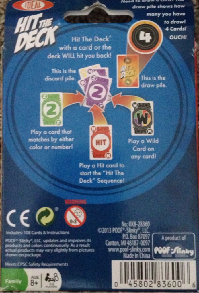 Hit The Deck  (2-6) board game collectible [Barcode 045802836006] - Main Image 2