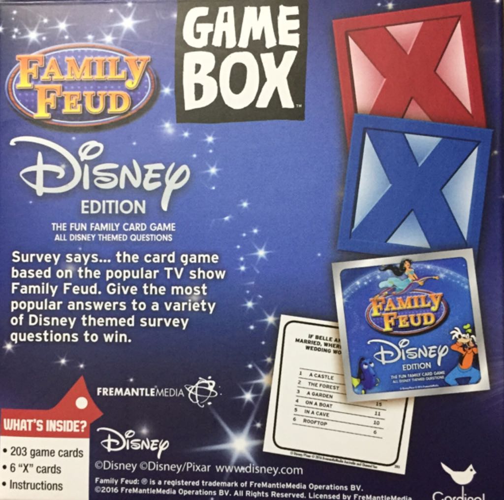 Family Feud: Disney Edition  (2+) board game collectible [Barcode 047754102017] - Main Image 2